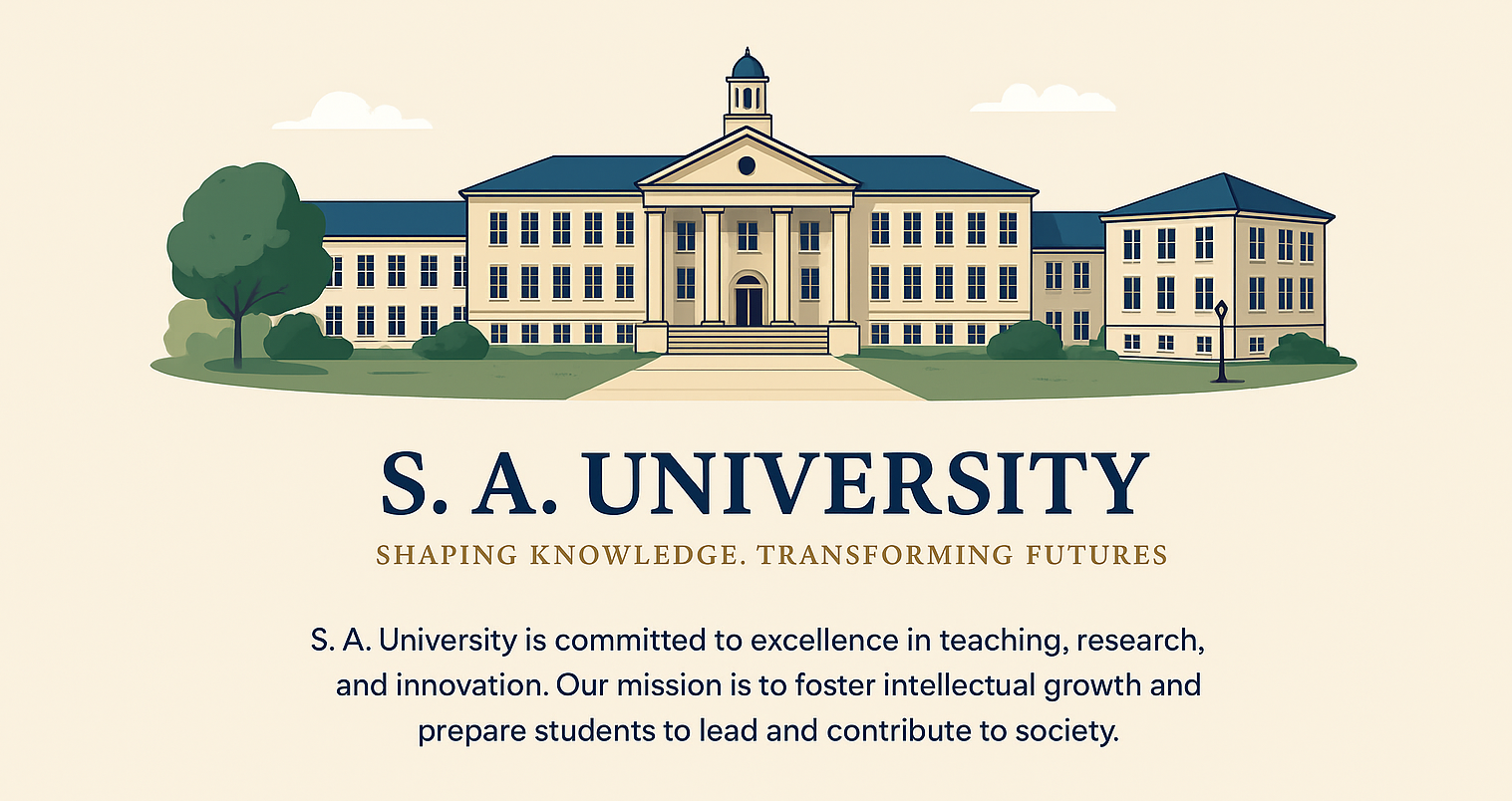 University Campus Illustration